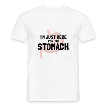 Gastric Bypass and Gastric Bypass Operation Design - Men's T-Shirt - white - Front - AI Model Male 178 dark (178cm)