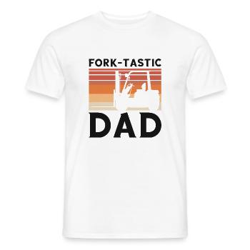 Gabelstaplerbediener und Gabelstaplerfahrer - Männer T-Shirt - Weiß - Vorne - AI Model Male 178 dark (178cm)