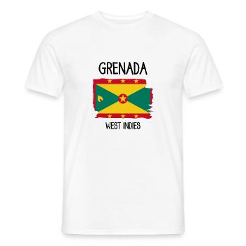 Grenada - Saint George ́s - Caribbean - West Indies - Men's T-Shirt - white - Front - AI Model Male 178 dark (178cm)