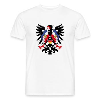 Drapeau de l’aigle allemand Schleswig Holstein County - T-shirt homme - blanc - Devant - AI Model Male 178 dark (178cm)