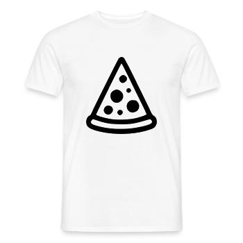 Pizza - Männer T-Shirt - Weiß - Vorne - AI Model Male 178 dark (178cm)