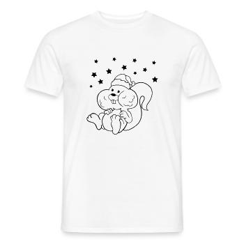 Licorne de Noël - T-shirt homme - blanc - Devant - AI Model Male 178 dark (178cm)