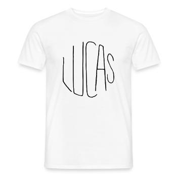 Lucas - Männer T-Shirt - Weiß - Vorne - AI Model Male 178 dark (178cm)