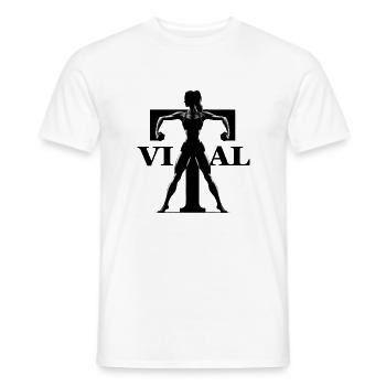 Vital ornament - Men's T-Shirt - white - Front - AI Model Male 178 dark (178cm)