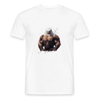 Eagle Muscles Musculation Bête - T-shirt homme - blanc - Devant - AI Model Male 178 dark (178cm)