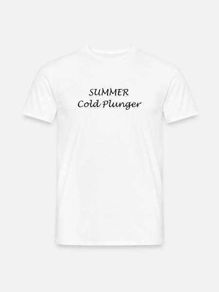 Summer Cold Plunge  - Men's T-Shirt - white