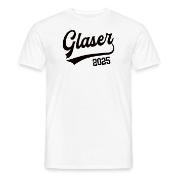 Glaser Beruf Glaserei Lehre Lehrling Meister 2025 - Männer T-Shirt - Weiß - Vorne - AI Model Male 178 dark (178cm)