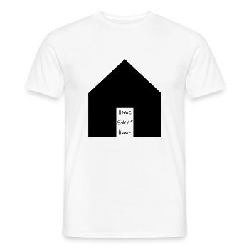 Home sweet home - Men's T-Shirt - white - Front - AI Model Male 178 dark (178cm)