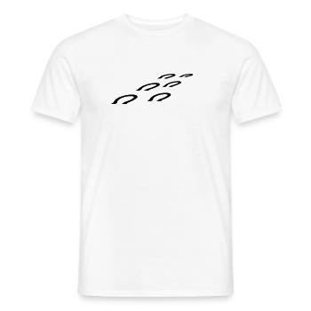 Pferd Hufe - Männer T-Shirt - Weiß - Vorne - AI Model Male 178 dark (178cm)