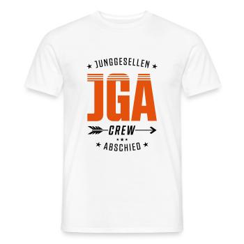 jga crew junggesellen - Männer T-Shirt - Weiß - Vorne - AI Model Male 178 dark (178cm)