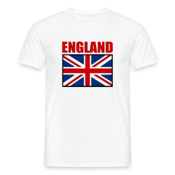 angleterre - T-shirt homme - blanc - Devant - AI Model Male 178 dark (178cm)