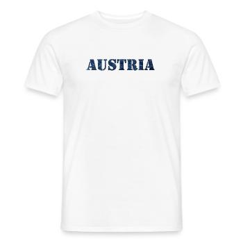 AUSTRIA - Männer T-Shirt - Weiß - Vorne - AI Model Male 178 dark (178cm)