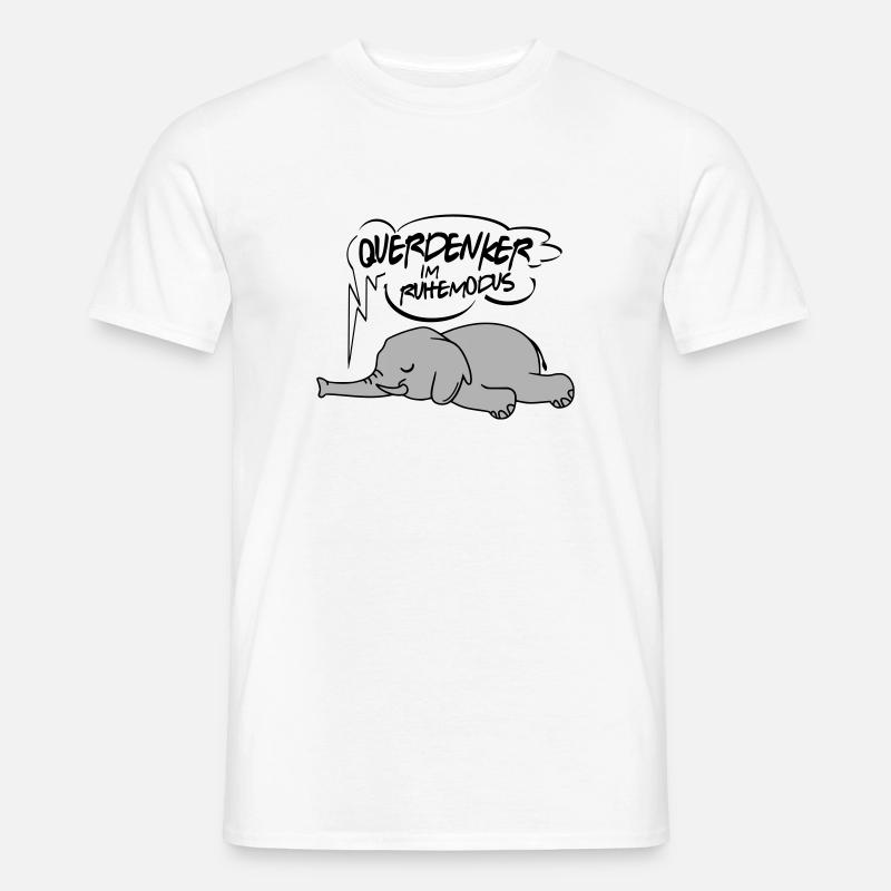 Ruhemodus Impfgegner Demostrant - Männer T-Shirt - Weiß