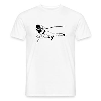 ski - alpine - apres - abfahrt - Männer T-Shirt - Weiß - Vorne - AI Model Male 178 dark (178cm)