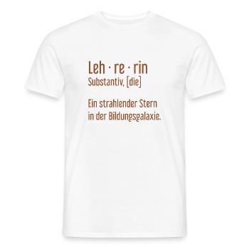 Lehrerin Lehrerinnen Schule Pädagogin Unterricht - Männer T-Shirt - Weiß - Vorne - AI Model Male 178 dark (178cm)