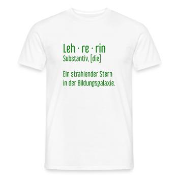 Lehrerin Lehrerinnen Schule Pädagogin Unterricht - Männer T-Shirt - Weiß - Vorne - AI Model Male 178 dark (178cm)