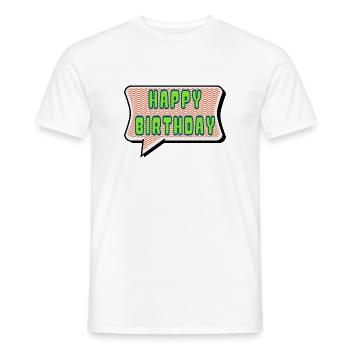 ALLES GUTE ZUM GEBURTSTAG. ALLES GUTE ZUM GEBURTSTAG. JAHRESTAG. - Männer T-Shirt - Weiß - Vorne - AI Model Male 178 dark (178cm)