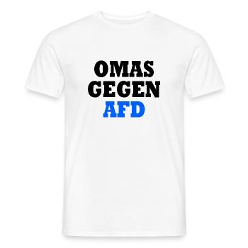 Grannies against afd - Men's T-Shirt - white - Front - AI Model Male 178 dark (178cm)