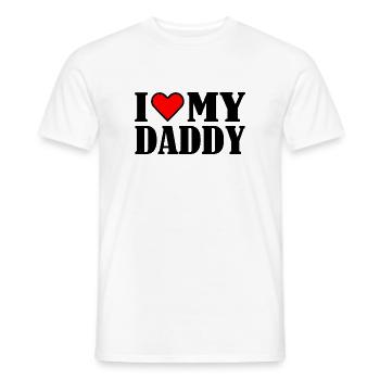 I love my daddy - T-shirt homme - blanc - Devant - AI Model Male 178 dark (178cm)