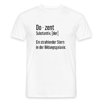 Dozent Dozenten Schule Pädagoge Unterricht - Männer T-Shirt - Weiß - Vorne - AI Model Male 178 dark (178cm)