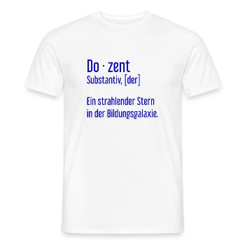 Dozent Dozenten Schule Pädagoge Unterricht - Männer T-Shirt - Weiß - Vorne - AI Model Male 178 dark (178cm)