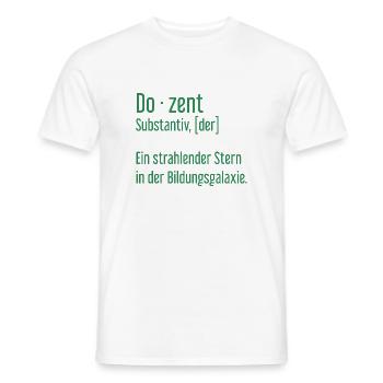 Dozent Dozenten Schule Pädagoge Unterricht - Männer T-Shirt - Weiß - Vorne - AI Model Male 178 dark (178cm)