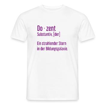 Dozent Dozenten Schule Pädagoge Unterricht - Männer T-Shirt - Weiß - Vorne - AI Model Male 178 dark (178cm)