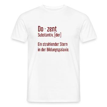 Dozent Dozenten Schule Pädagoge Unterricht - Männer T-Shirt - Weiß - Vorne - AI Model Male 178 dark (178cm)