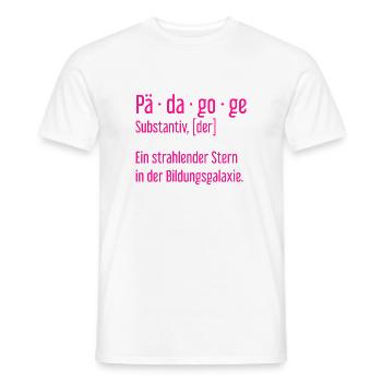 Pädagoge Pädagogen Schule Lehrer Unterricht - Männer T-Shirt - Weiß - Vorne - AI Model Male 178 dark (178cm)