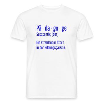 Pädagoge Pädagogen Schule Lehrer Unterricht - Männer T-Shirt - Weiß - Vorne - AI Model Male 178 dark (178cm)