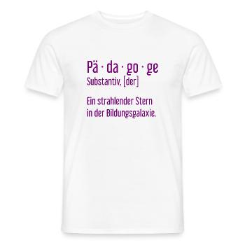 Pädagoge Pädagogen Schule Lehrer Unterricht - Männer T-Shirt - Weiß - Vorne - AI Model Male 178 dark (178cm)