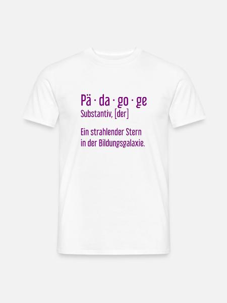 Pädagoge Pädagogen Schule Lehrer Unterricht - Männer T-Shirt - Weiß