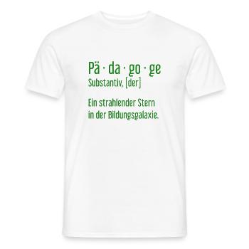 Pädagoge Pädagogen Schule Lehrer Unterricht - Männer T-Shirt - Weiß - Vorne - AI Model Male 178 dark (178cm)