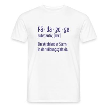 Pädagoge Pädagogen Schule Lehrer Unterricht - Männer T-Shirt - Weiß - Vorne - AI Model Male 178 dark (178cm)