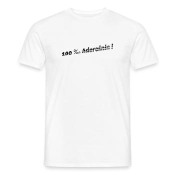 Adrenalin - Männer T-Shirt - Weiß - Vorne - AI Model Male 178 dark (178cm)