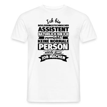 Bekleidungstechnischer Assistent Geschenke - Männer T-Shirt - Weiß - Vorne - AI Model Male 178 dark (178cm)