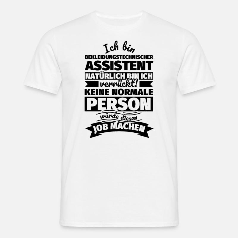 Bekleidungstechnischer Assistent Geschenke - Männer T-Shirt - Weiß