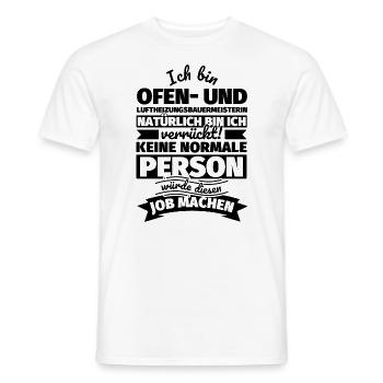 Ofen- und Luftheizungsbauermeisterin Geschenke - Männer T-Shirt - Weiß - Vorne - AI Model Male 178 dark (178cm)