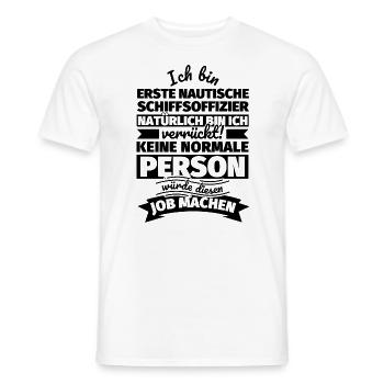 Erste Nautische Schiffsoffizier Geschenke - Männer T-Shirt - Weiß - Vorne - AI Model Male 178 dark (178cm)