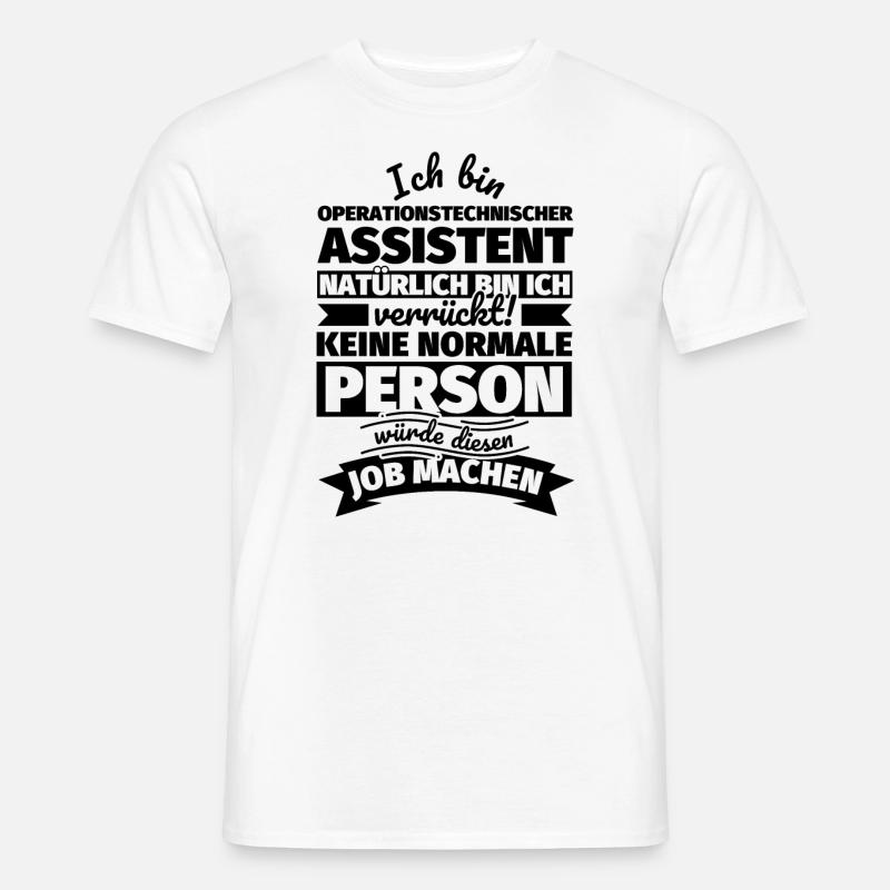 Operationstechnischer Assistent Geschenke - Männer T-Shirt - Weiß