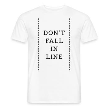 Ne faites pas le lien - T-shirt homme - blanc - Devant - AI Model Male 178 dark (178cm)