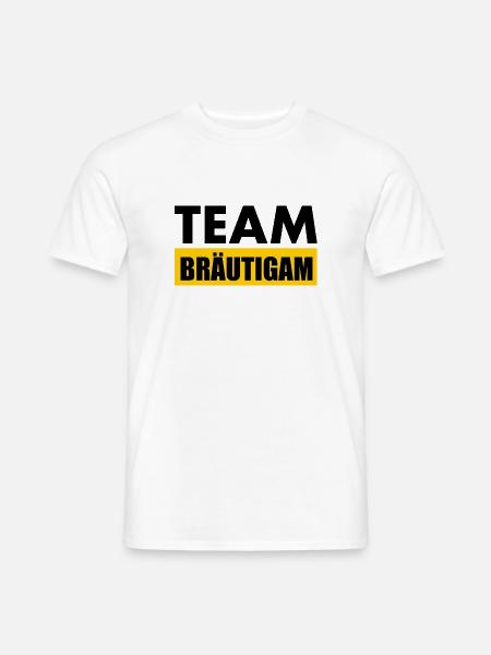 Team bräutigam - Männer T-Shirt - Weiß