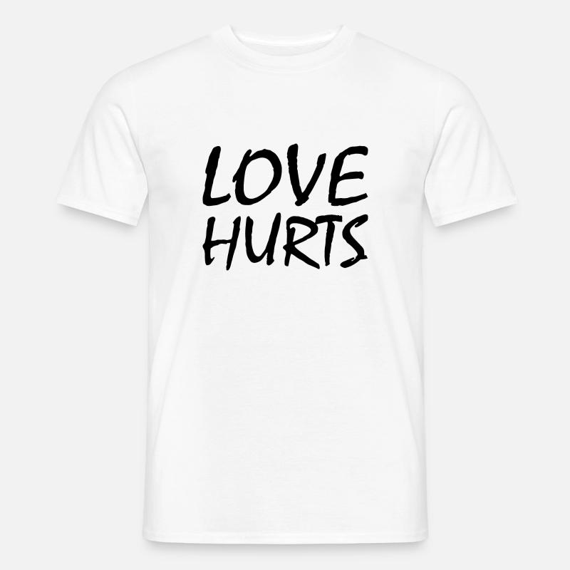 Love hurts - Männer T-Shirt - Weiß