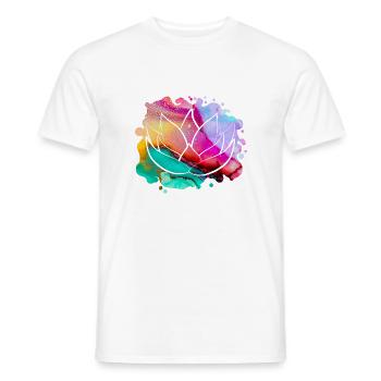 Lotusblume - Männer T-Shirt - Weiß - Vorne - AI Model Male 178 dark (178cm)