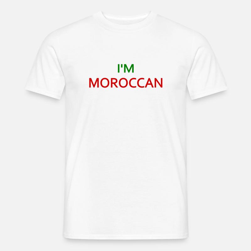 I'm moroccan - Männer T-Shirt - Weiß