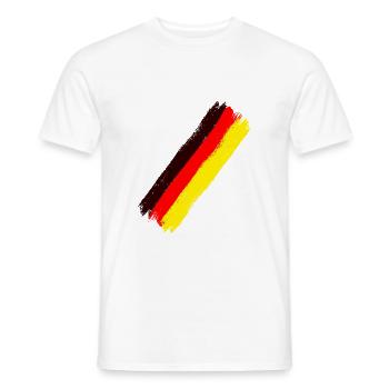 Germany Flag German Flag Germany German - Men's T-Shirt - white - Front - AI Model Male 178 dark (178cm)