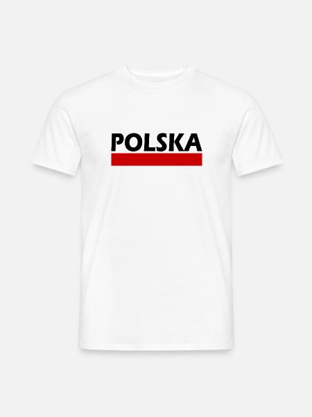 Pologne - T-shirt homme - blanc