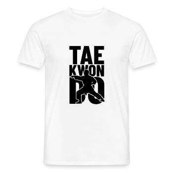 taekwondo Shirt Geschenk für tae-kwon-do kämpfer - Männer T-Shirt - Weiß - Vorne - AI Model Male 178 dark (178cm)