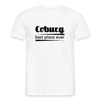 Coburg - Stadt best place ever - Männer T-Shirt - Weiß - Vorne - AI Model Male 178 dark (178cm)