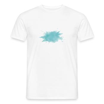 Farbkleckse Kleckse Farbspritzer Maler Geschenk - Männer T-Shirt - Weiß - Vorne - AI Model Male 178 dark (178cm)